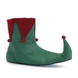 Funtasma Elf-15 Men S Green-Red Microfiber Christmas Shoe Size L