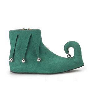 Funtasma Jingle-02 Children&amp;apos;s Green Microfiber Shoe With Jingle Bells Size XL