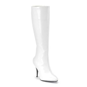 Funtasma Lust-2000 White Str Pat Knee Boot 3.75 Inch Size 8