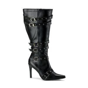 Funtasma Spicy-138X Plunder-130X Black Pump Plus Sz Pirate Boot 3.75 Inch Size 10