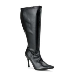 Funtasma Lust-2000X Black Str Pump Wide Width Knee Boot 3.75 Inch Size 11