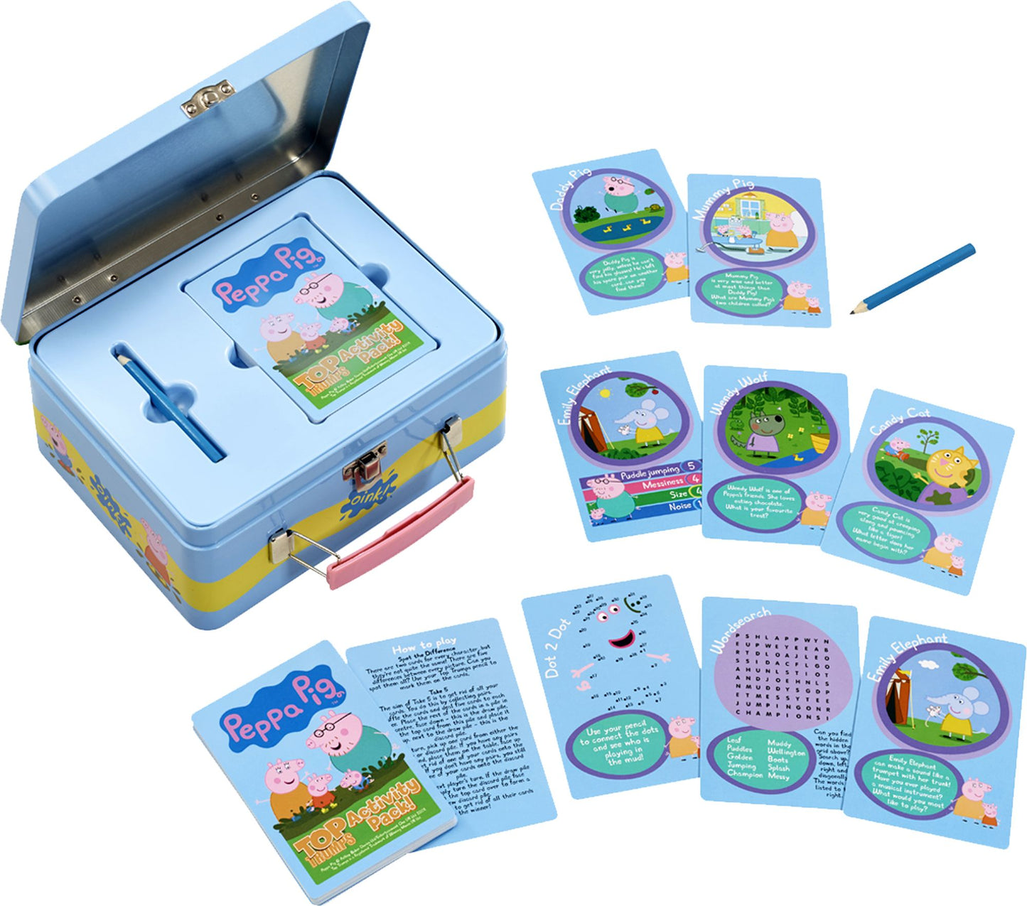 Peppa Lunchbox 5 Games Activity Tin