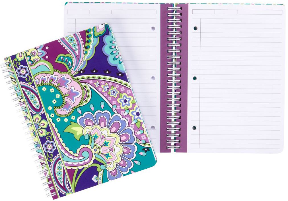 Vera Bradley Heather Spiral Notebook 6.5" x 8.25"
