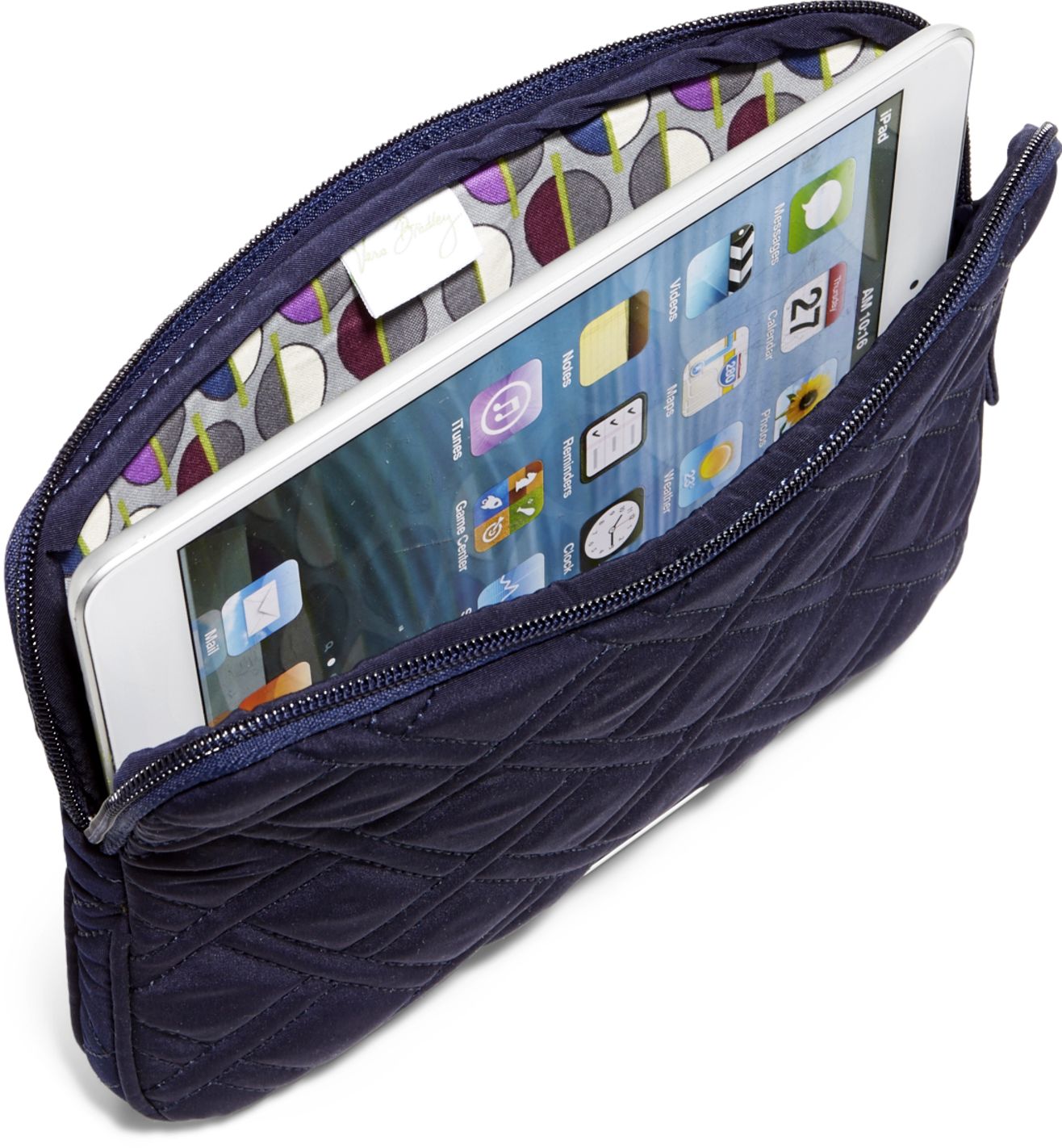Vera Bradley Classic Navy E-Reader Sleeve