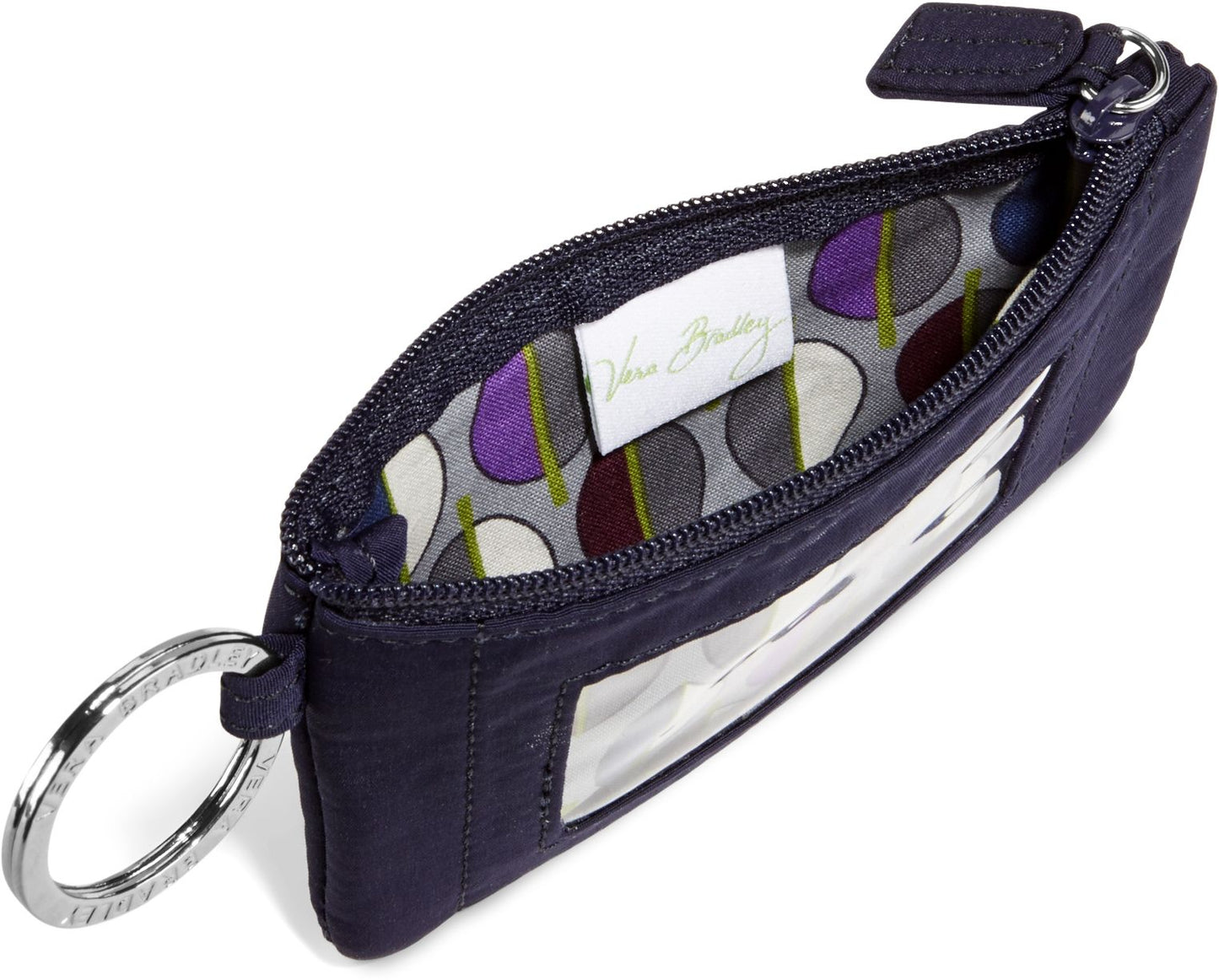 Vera Bradley Classic Navy Zip ID Case
