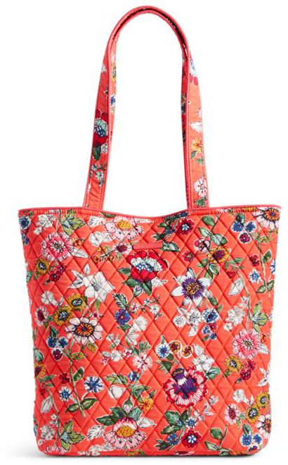 Tote Coral Floral