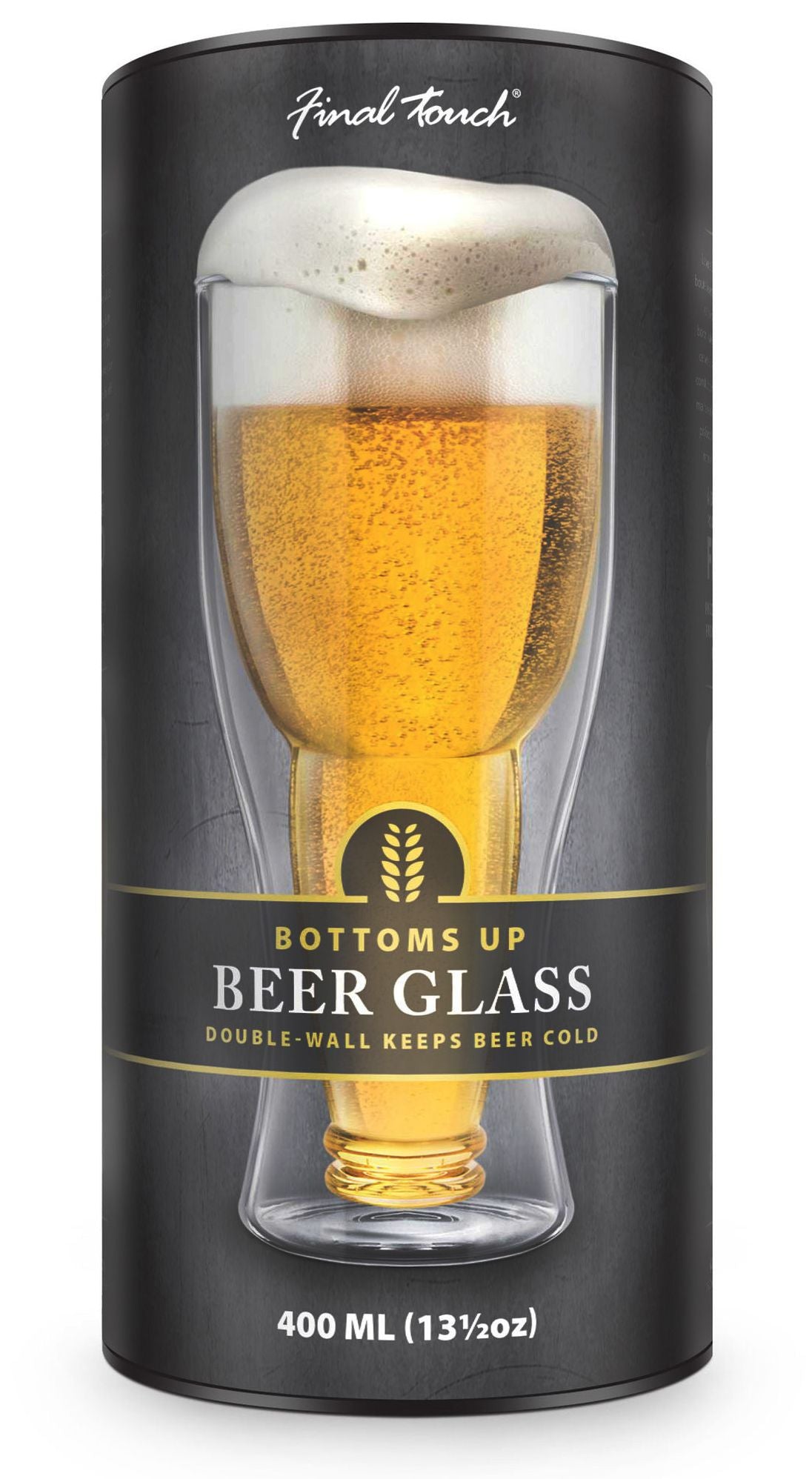 Final Touch BottomsUp Beer Glass