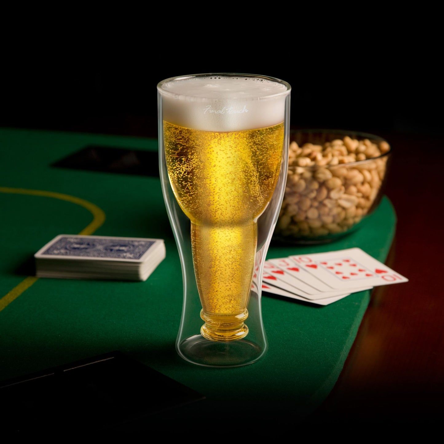 Final Touch BottomsUp Beer Glass