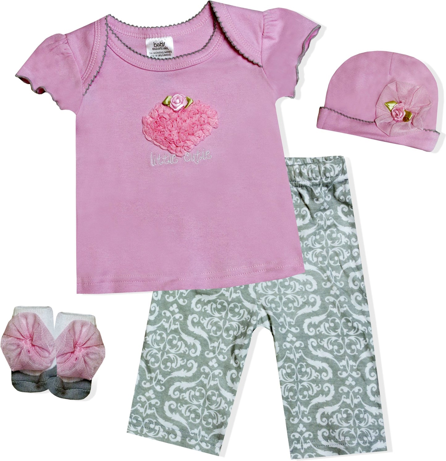 cutie damask 4pc set