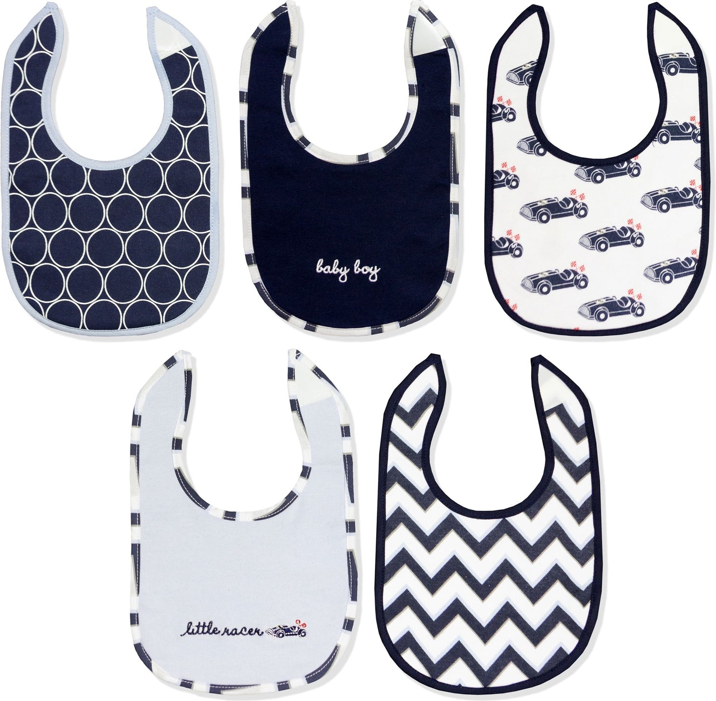 Wendy Bellissimo boys 5 pack bibs
