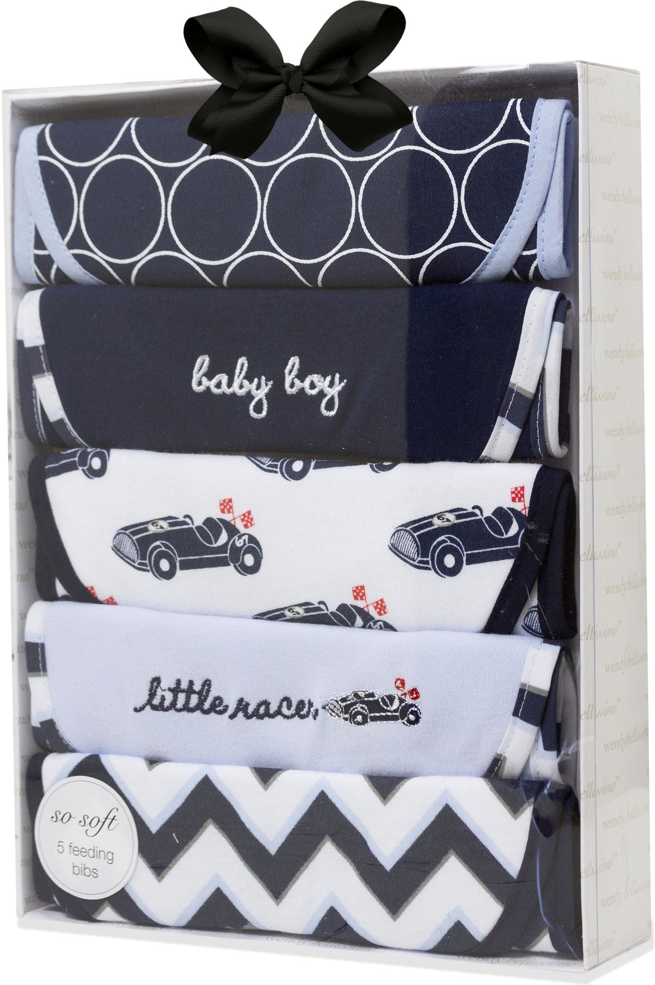 Wendy Bellissimo boys 5 pack bibs
