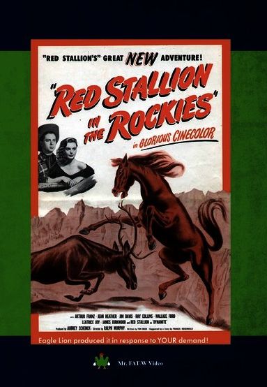 Red Stallion In The Rockies