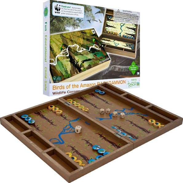 Wwf Amazon Birds Backgammon - A Green Wildlife Product