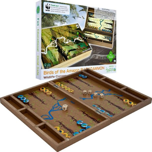 Wwf Amazon Birds Backgammon - A Green Wildlife Product