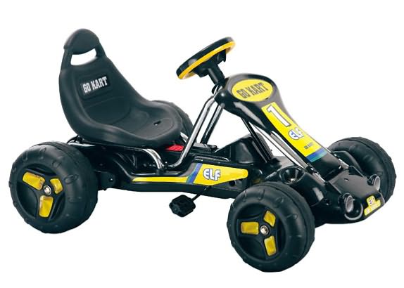 Lil' Rider Black Stealth Pedal Powered Go-Kart