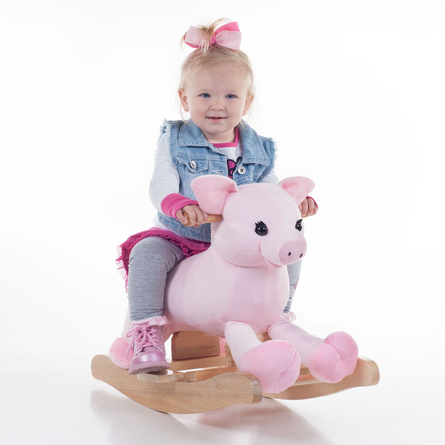 Happy Trails Plush Rocking Hamlet Pig