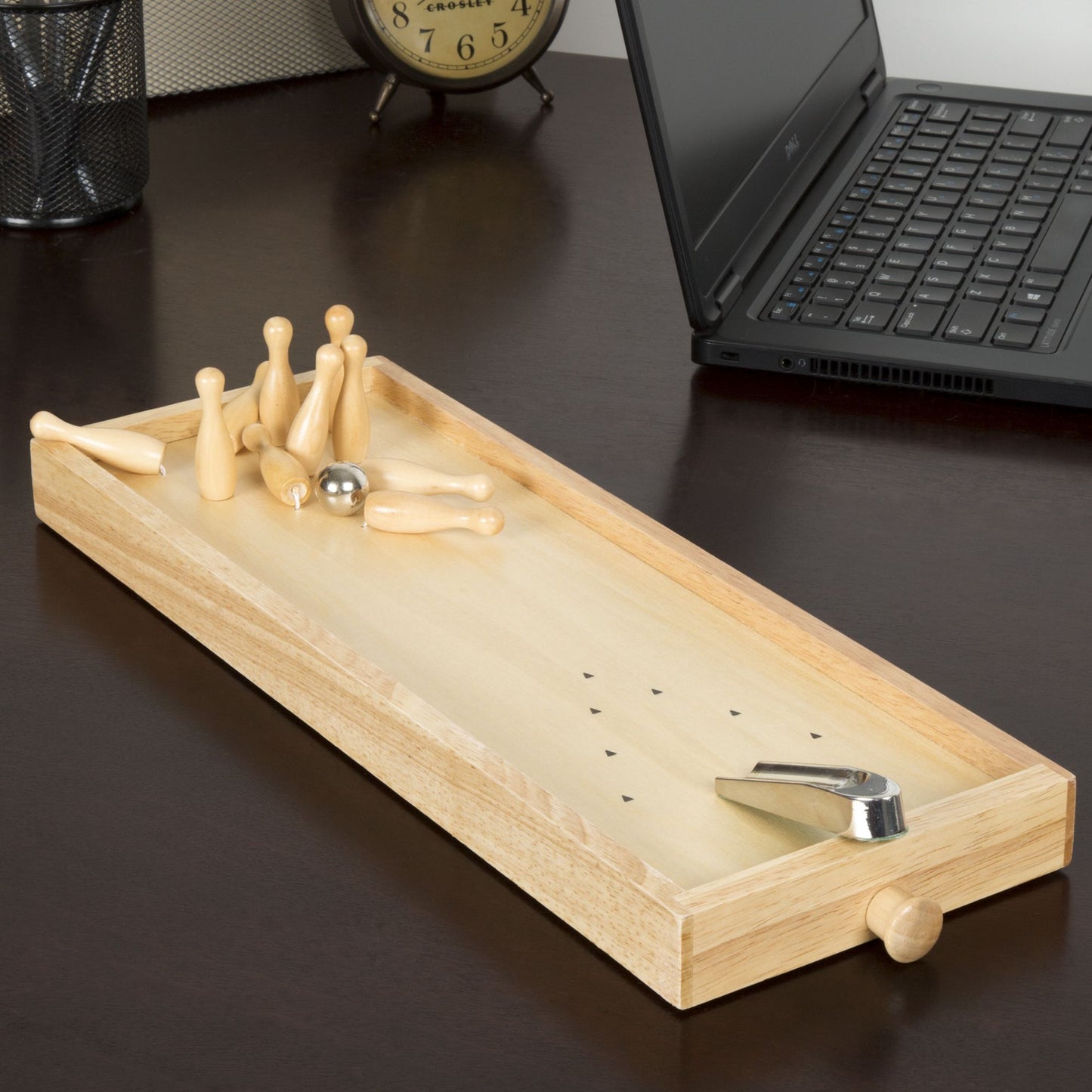 Hey! Play! Tabletop Wooden Bowling Game