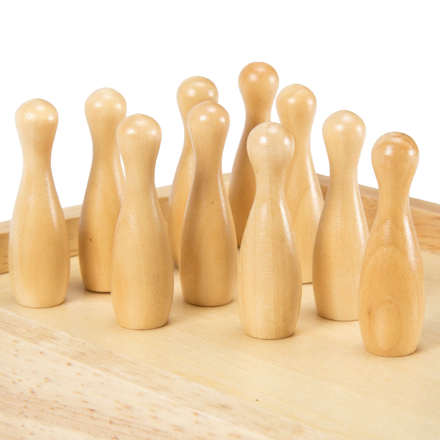 Hey! Play! Tabletop Wooden Bowling Game