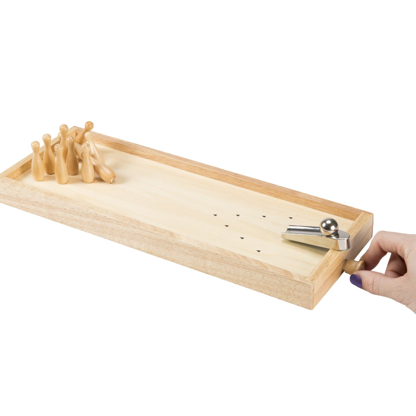 Hey! Play! Tabletop Wooden Bowling Game