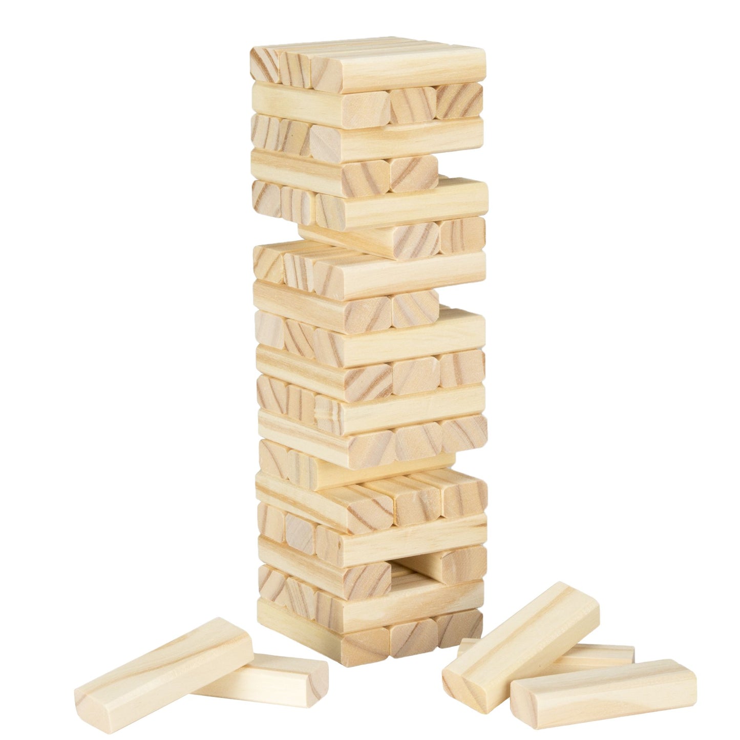 Hey! Play! Tabletop Wooden Wobble Stacking Game
