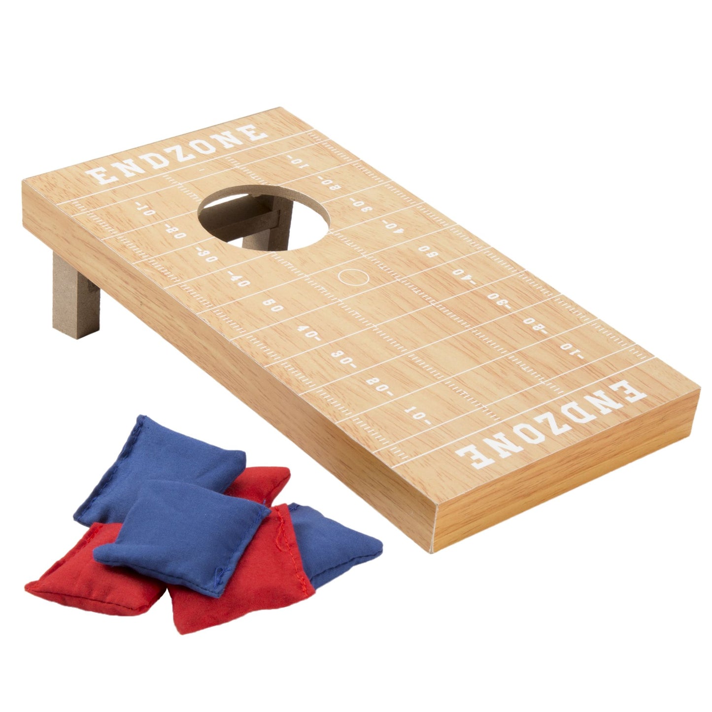 Hey! Play! Tabletop Cornhole Game - Football Field Theme