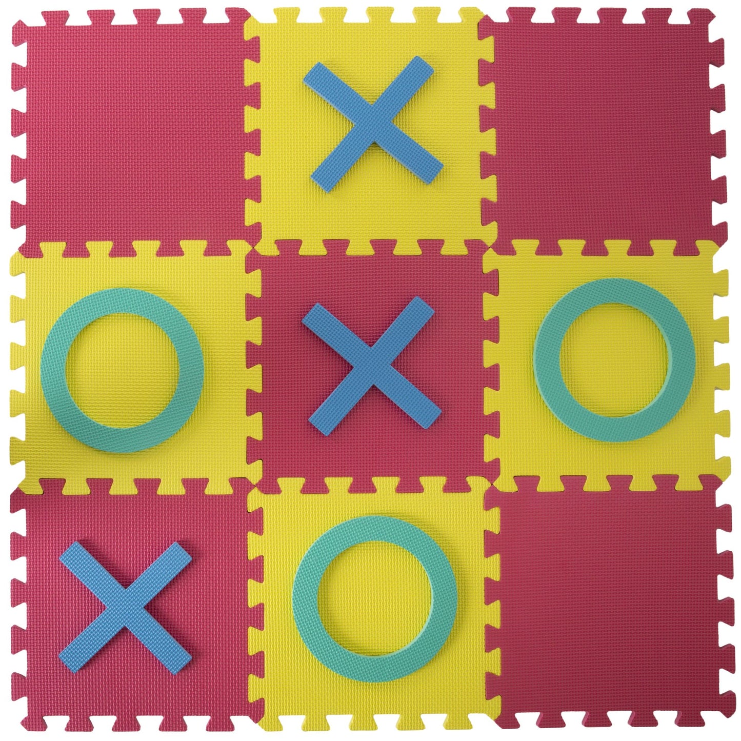Hey! Play! Giant Interlocking Foam Square Tic-Tac-Toe Game