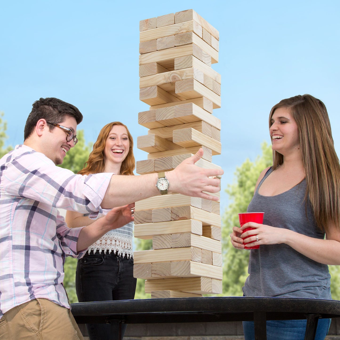 Hey! Play! Jumbo Traditional Tumbling Towers