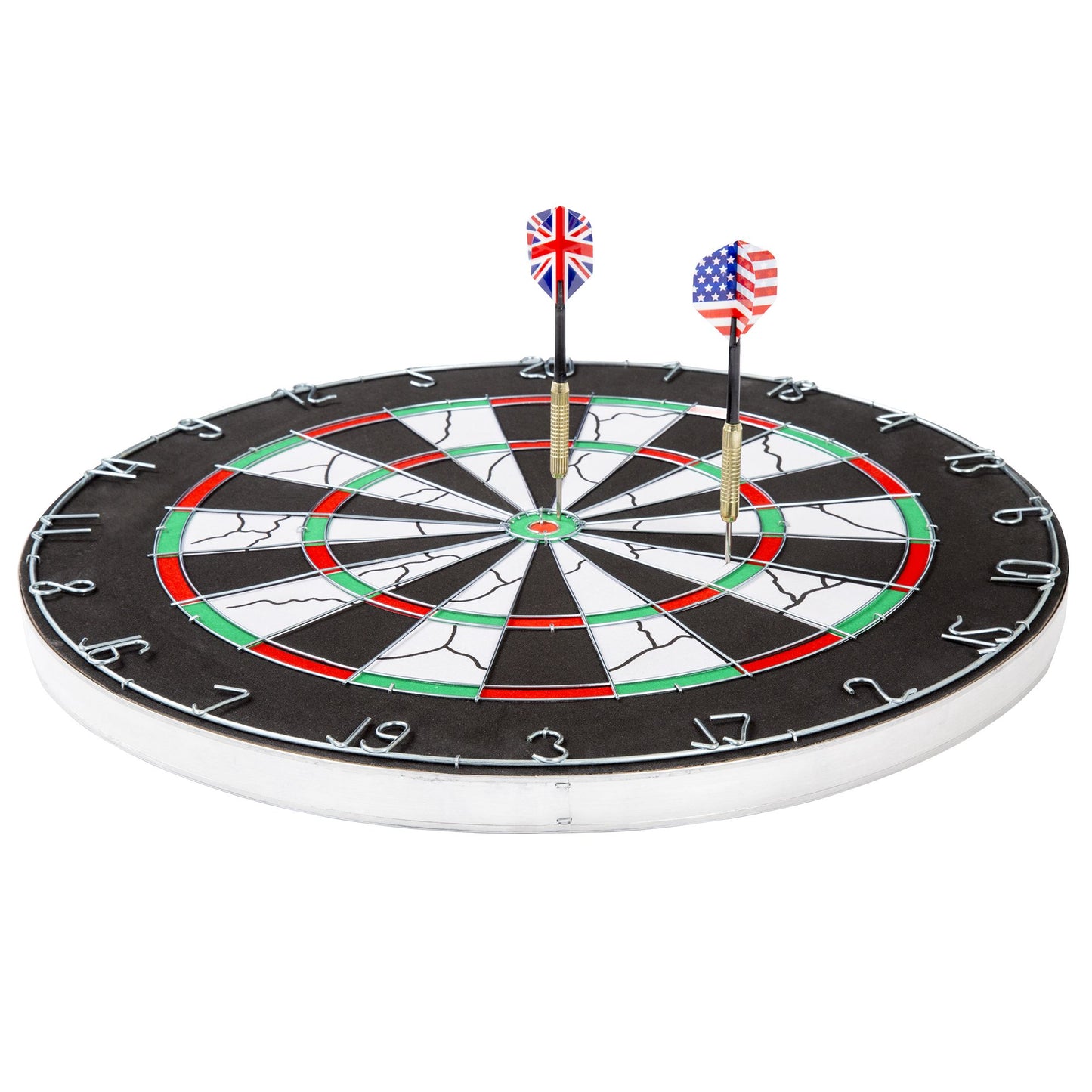 Hey! Play! 18 inch Double-Sided Flocking Dartboard