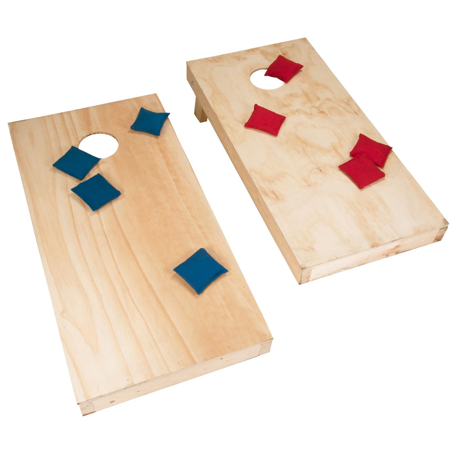 Hey! Play! Unfinished Regulation Size Wooden Cornhole