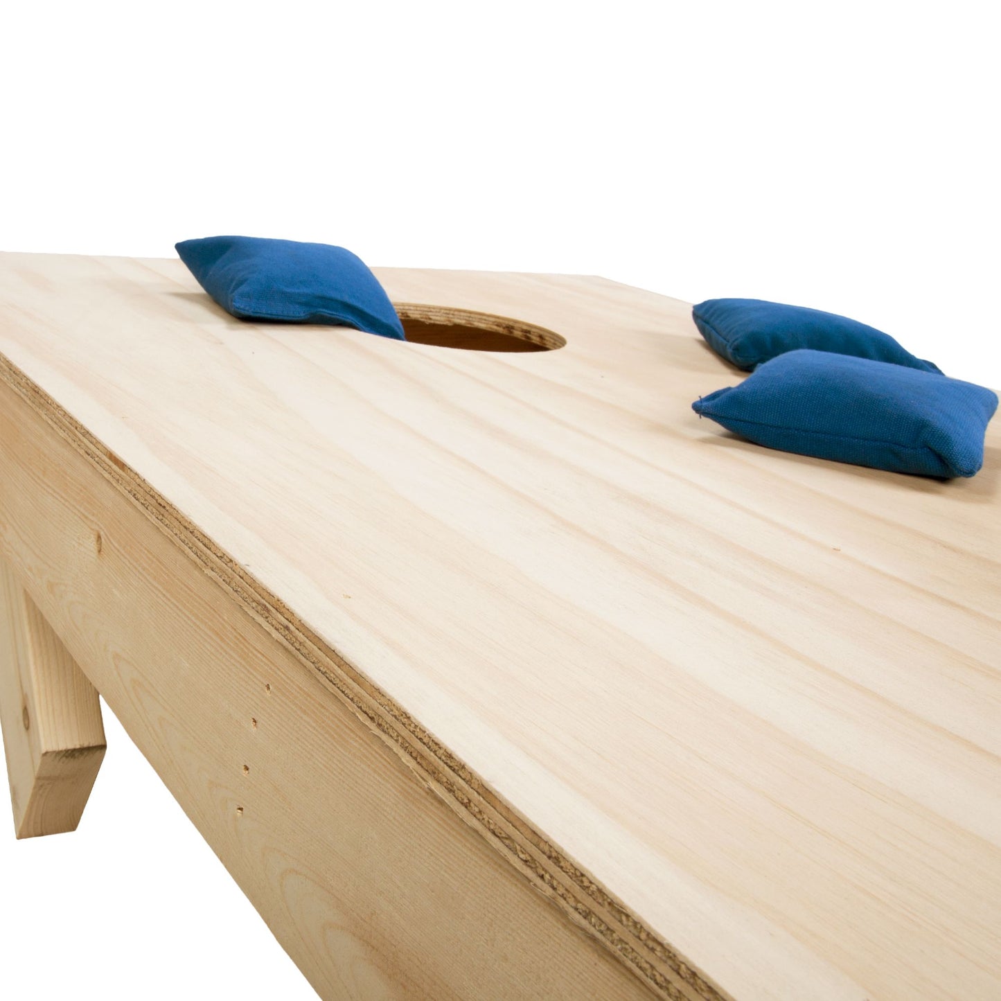 Hey! Play! Unfinished Regulation Size Wooden Cornhole