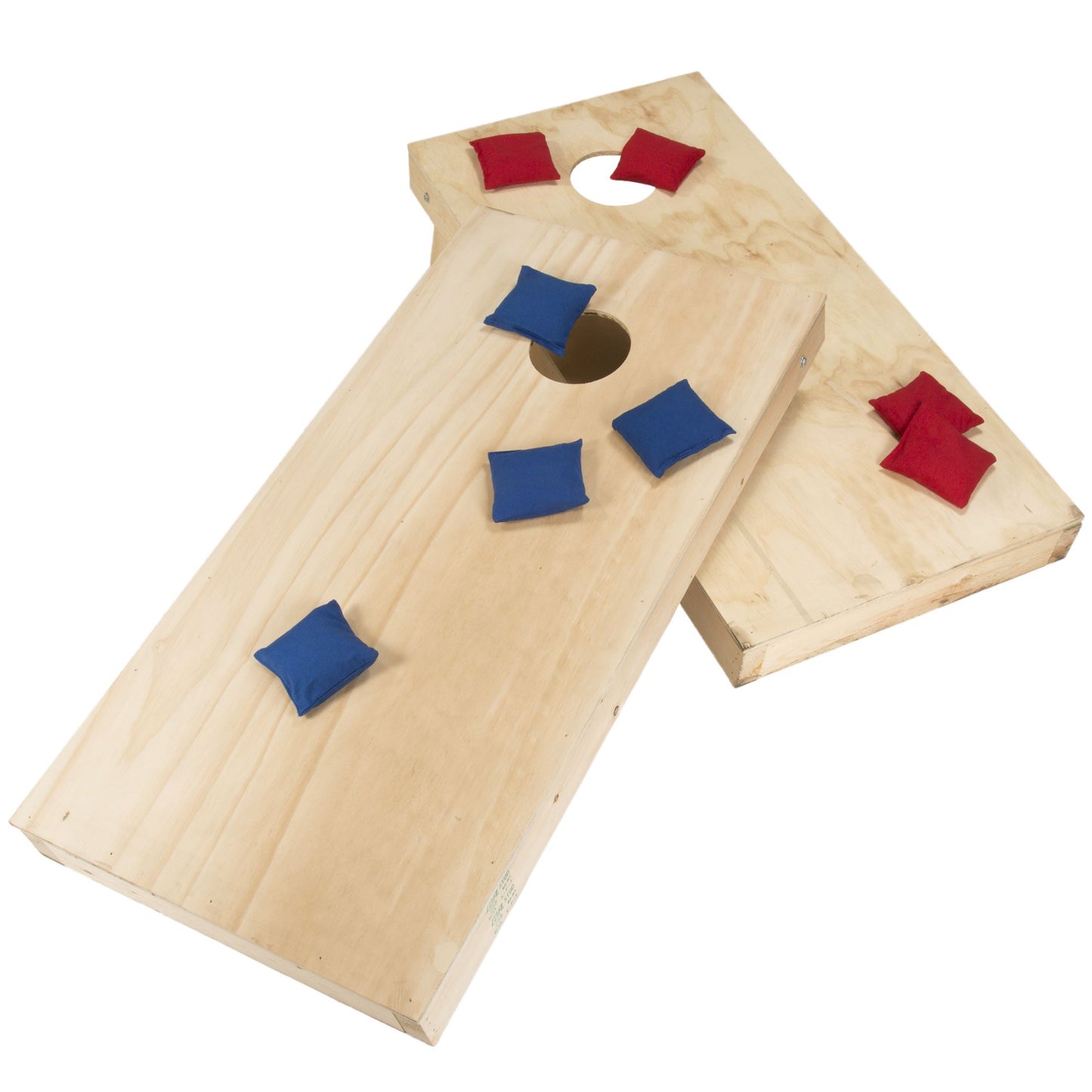 Hey! Play! Unfinished Regulation Size Wooden Cornhole