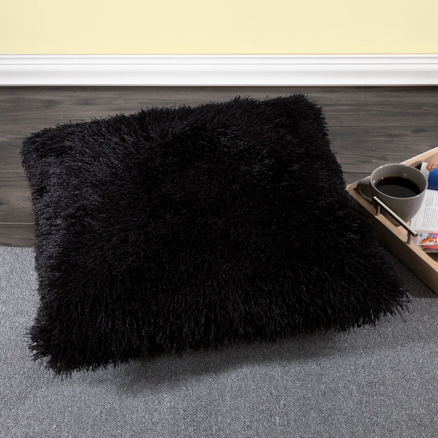 Lavish Home Shag Floor Pillow