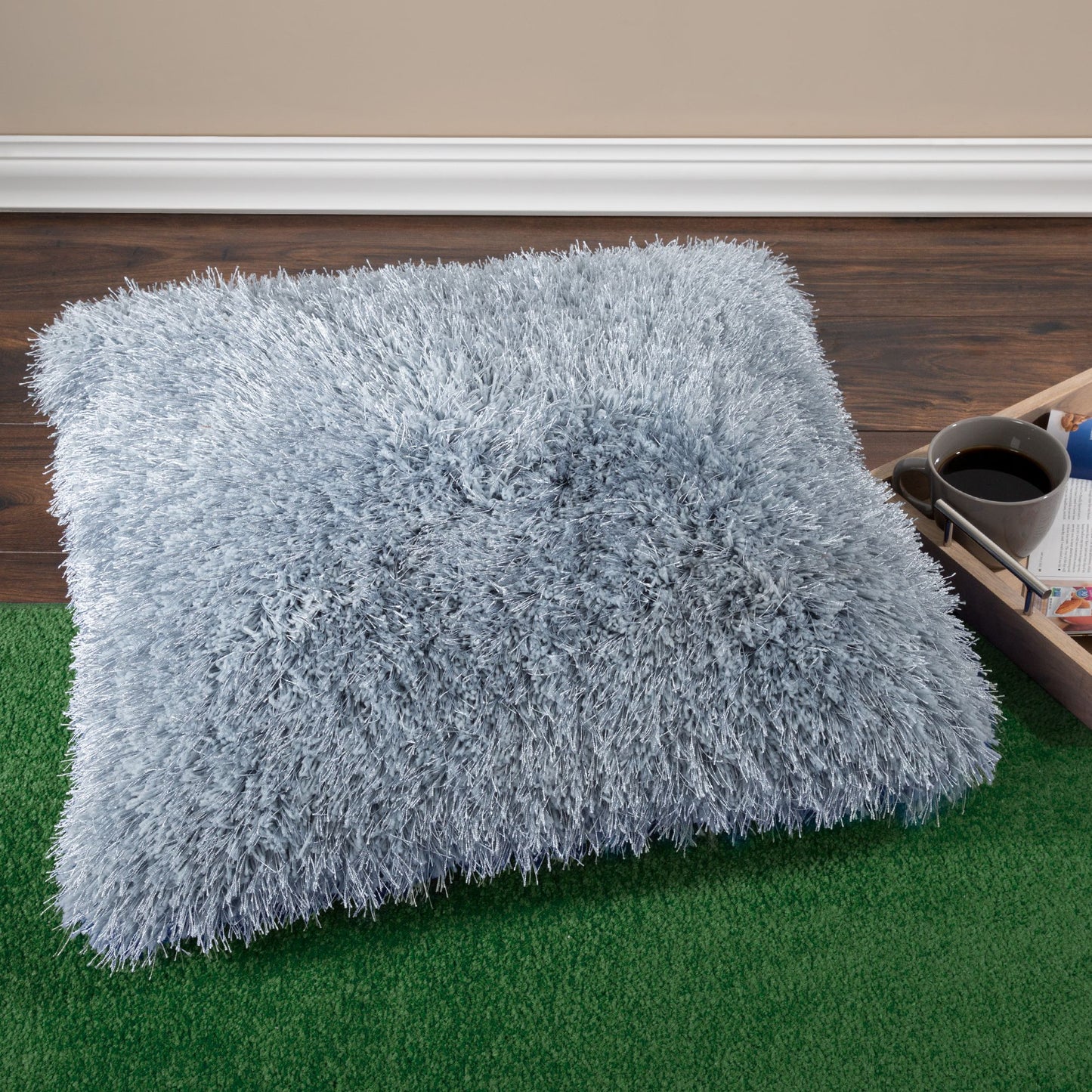 Lavish Home Shag Floor Pillow