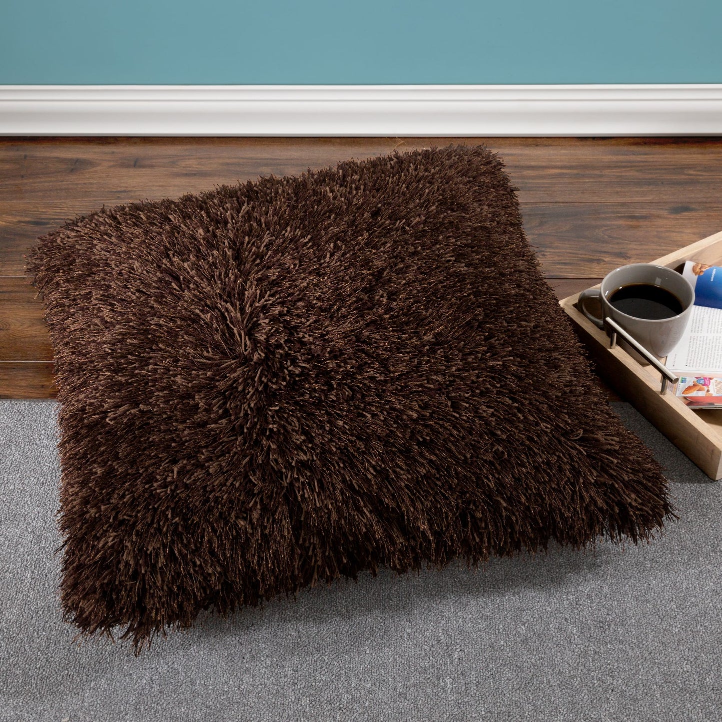 Lavish Home Shag Floor Pillow