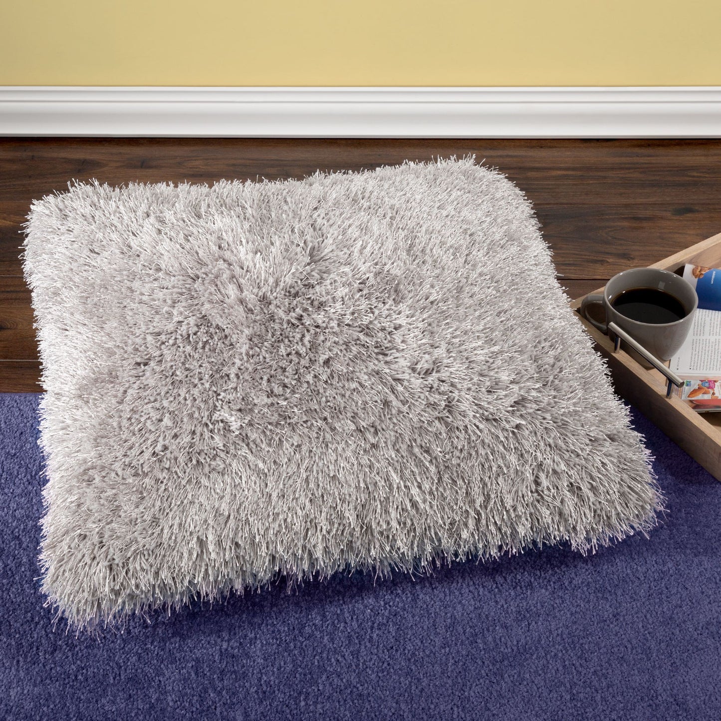 Lavish Home Shag Floor Pillow