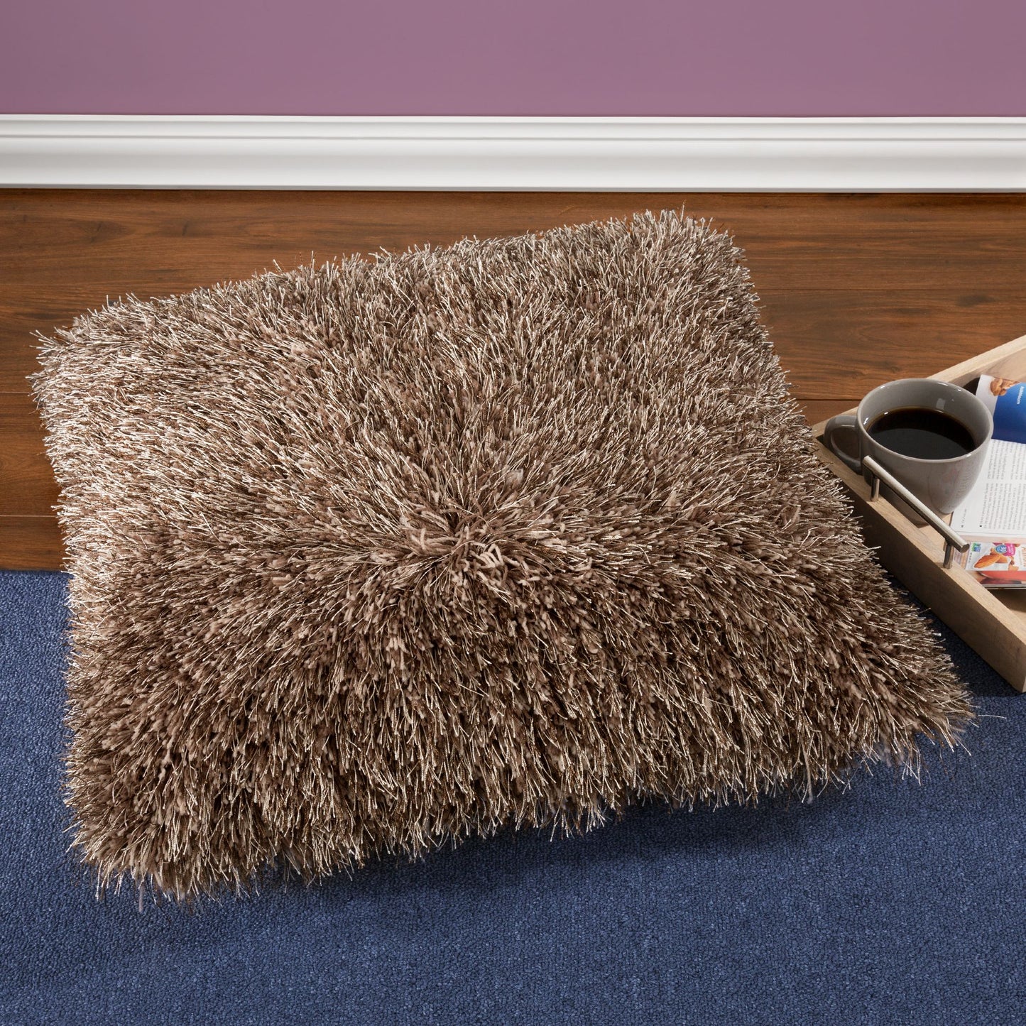 Lavish Home Shag Floor Pillow