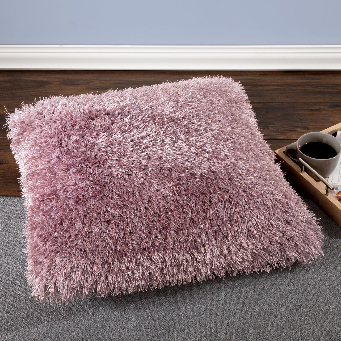 Lavish Home Shag Floor Pillow