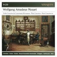 Wolfgang Amadeus Mozart: Violin Concertos & Concertante Movements; Flute Concertos; Horn Concertos; Etc.