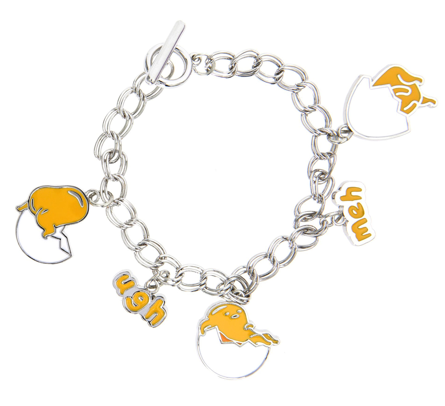 Gudetama Enamel Charm Bracelet