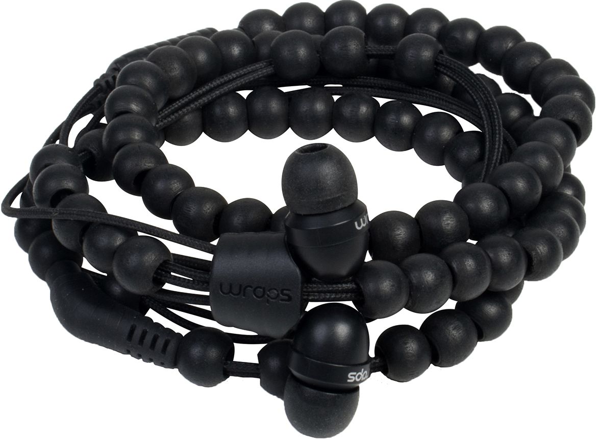 WRAPS NATURAL HEADPHONES- EBONY