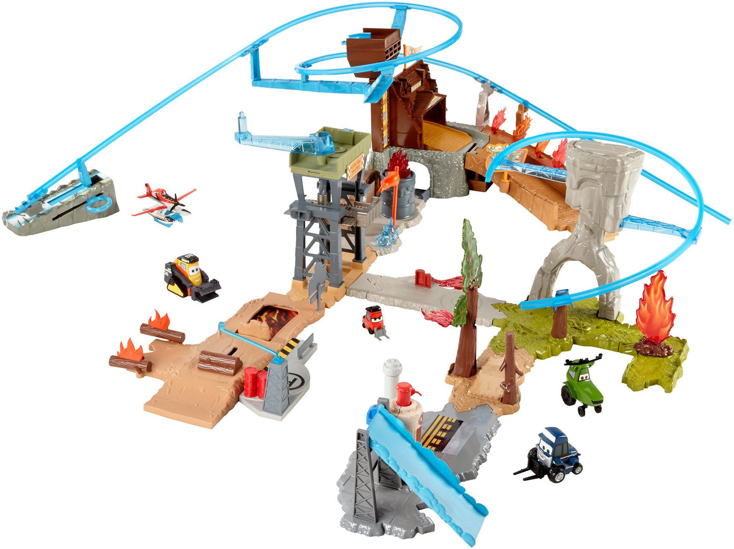 Disney Planes: Fire & Rescue Fire at Fusel Lodge! Track Set