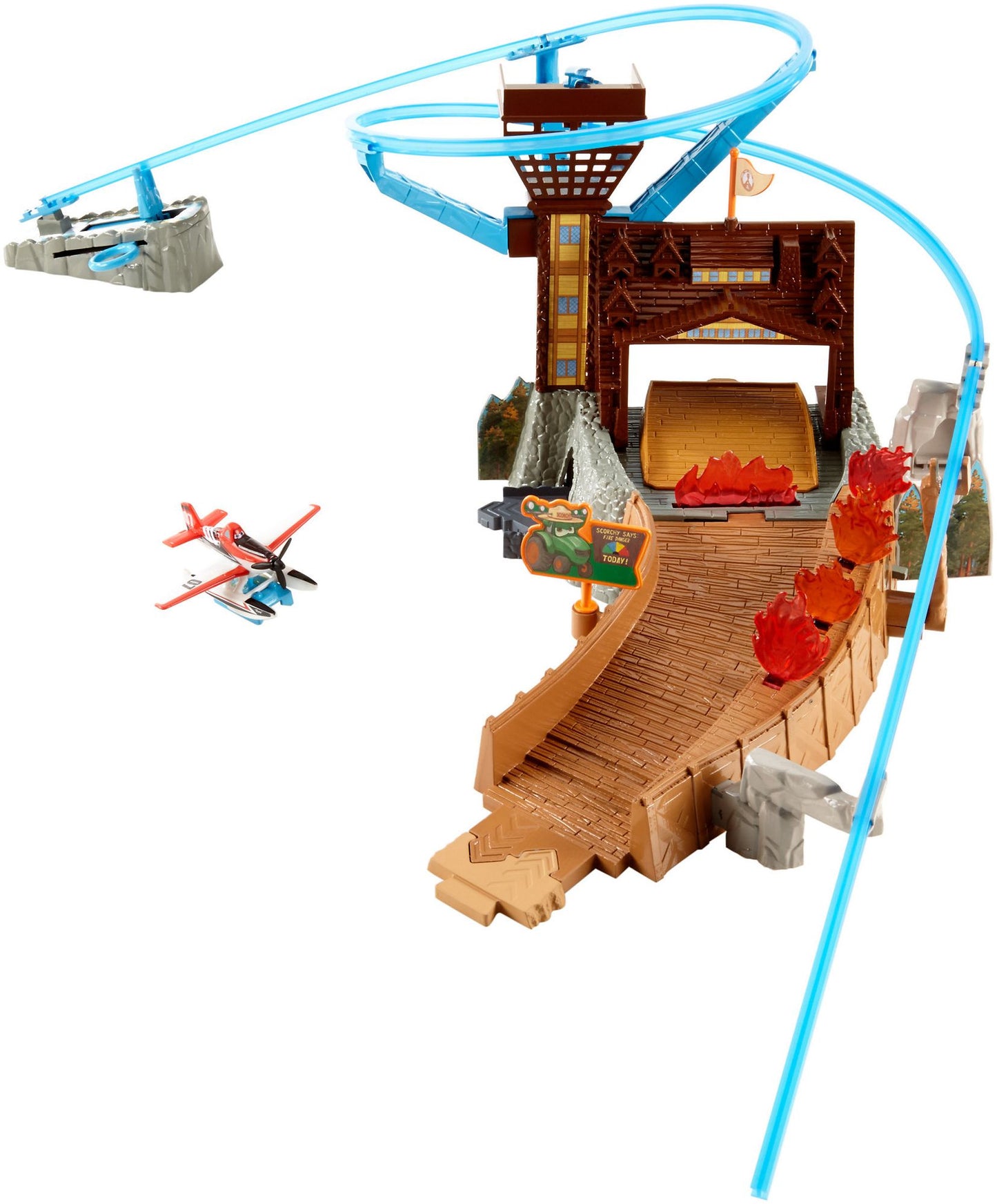 Disney Planes: Fire & Rescue Fire at Fusel Lodge! Track Set
