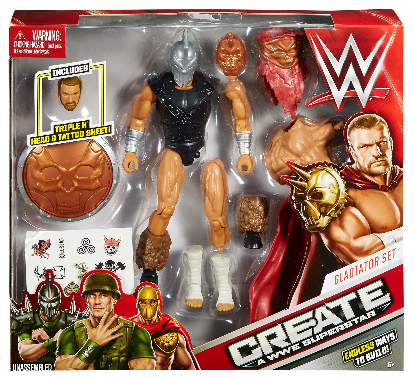 Create a WWE Superstar Triple H Barbarian Pack