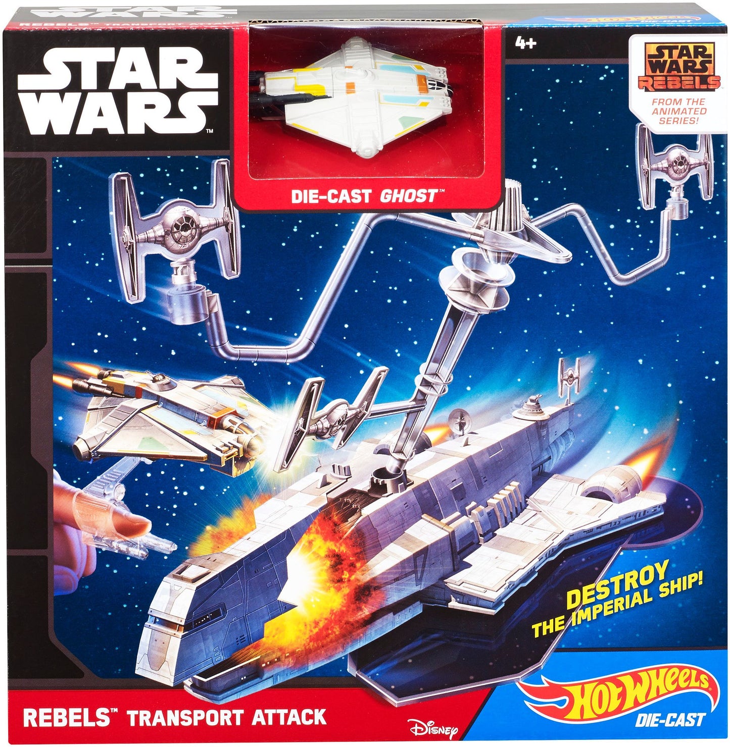 Hot Wheels Star Wars Starship Rebels Transport Attack Play Set