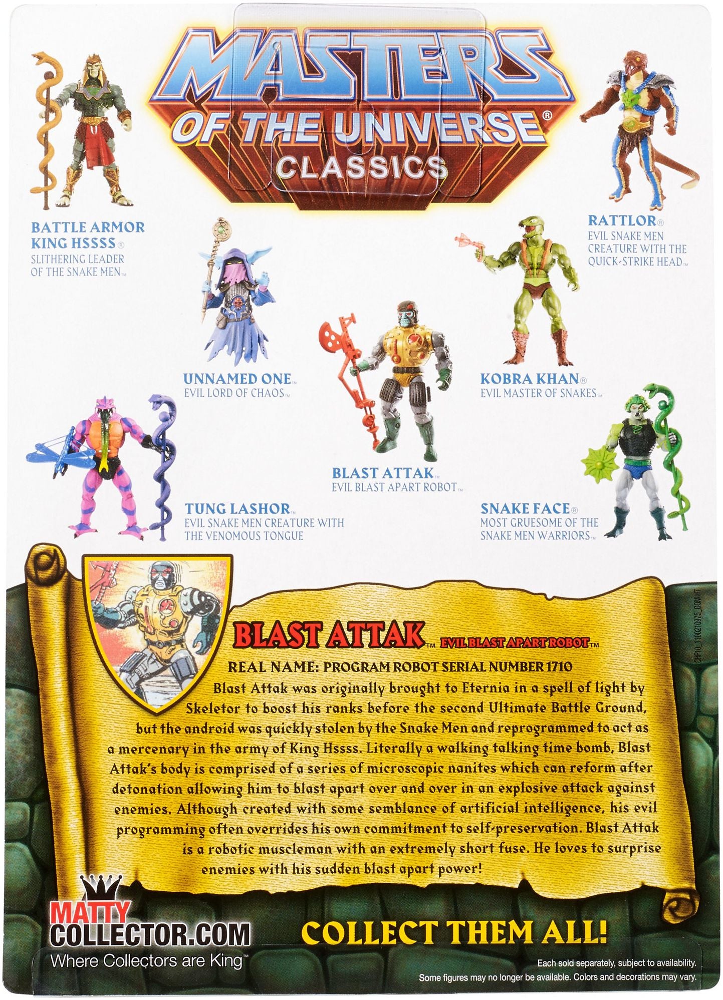 Masters of the Universe Classics Club Eternia Blast Attak Action Figure
