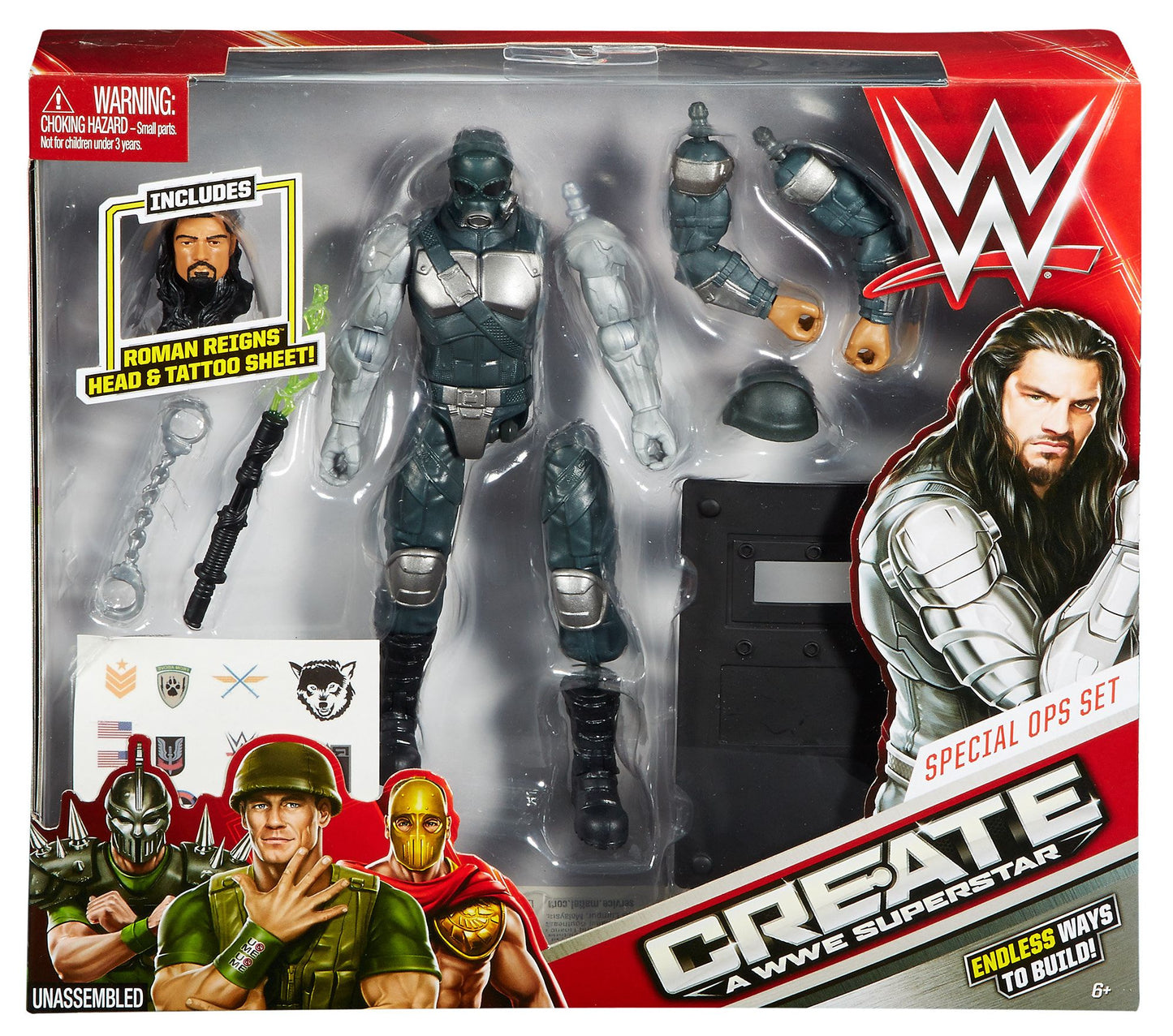 Create a WWE Superstar Roman Reigns Special Forces Pack