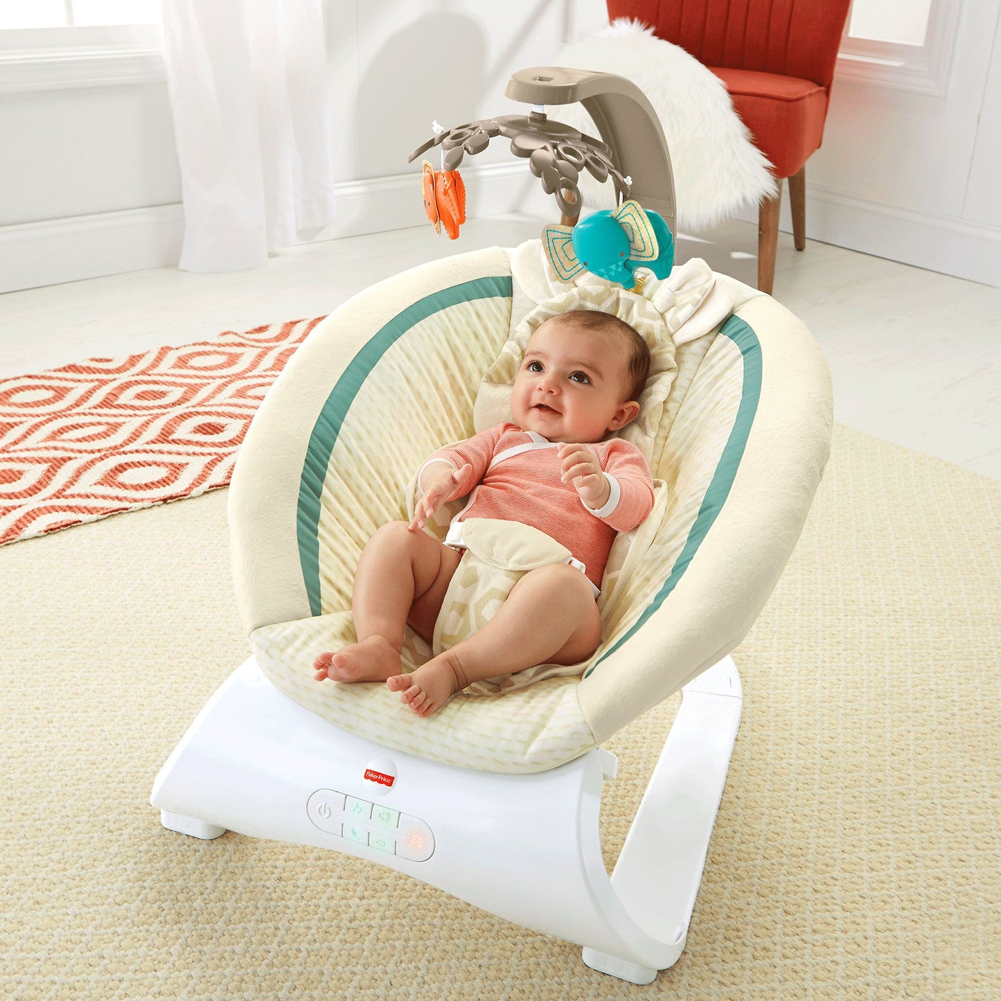 Fisher-Price Deluxe Bouncer, Soothing Savanna