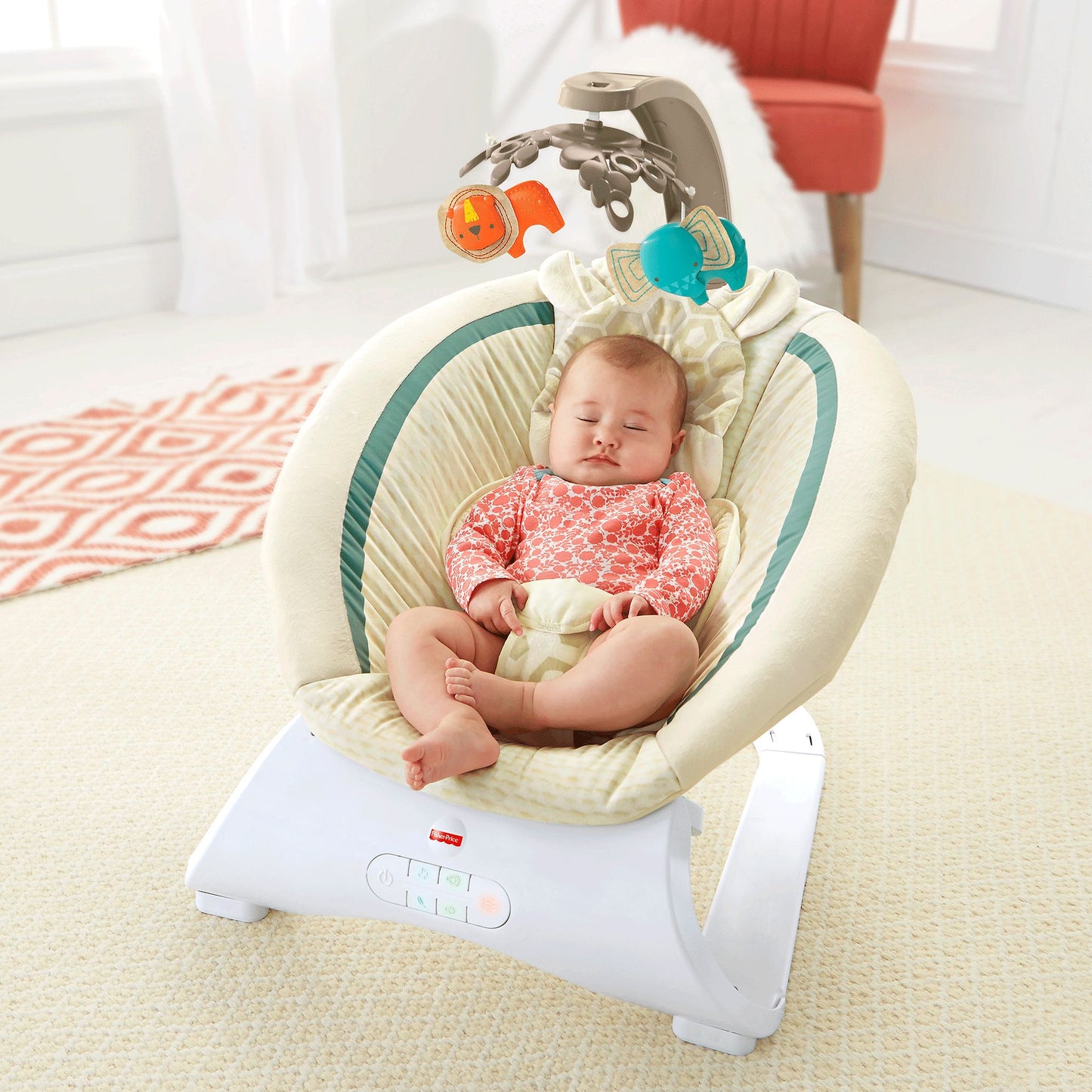 Fisher-Price Deluxe Bouncer, Soothing Savanna