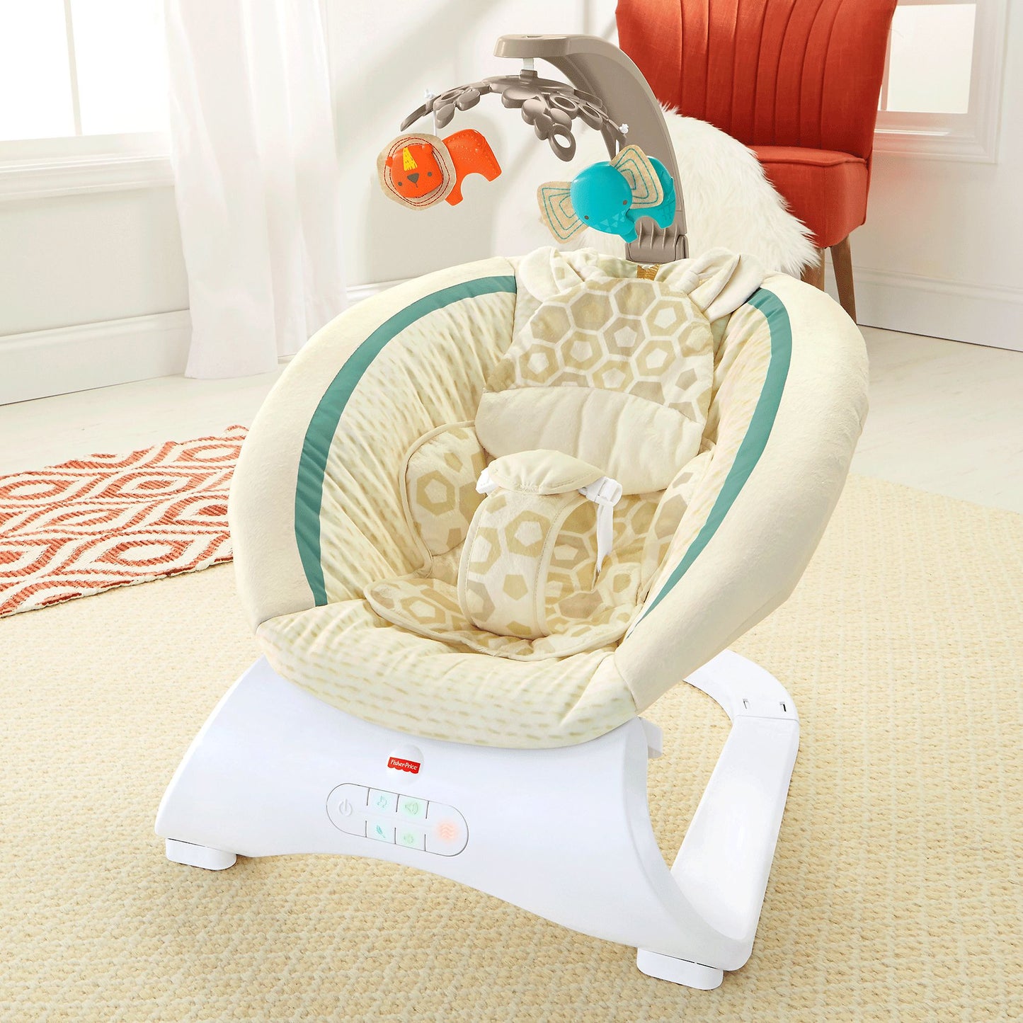 Fisher-Price Deluxe Bouncer, Soothing Savanna