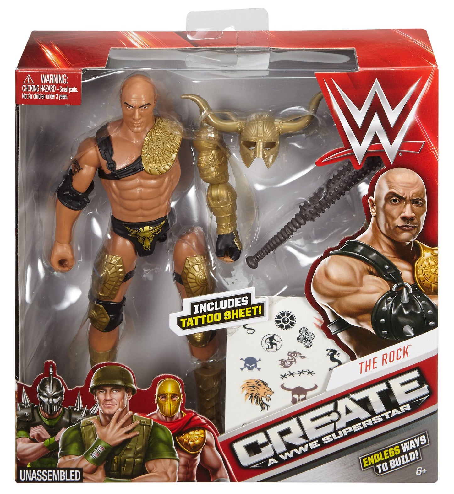 WWE Create A Superstar The Rock Figure Pack